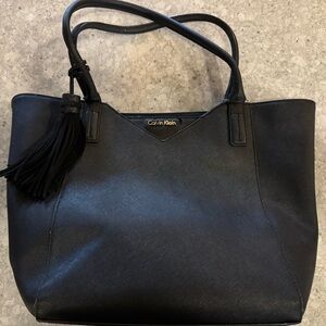 Calvin Klein Leather Tote Bag Purse